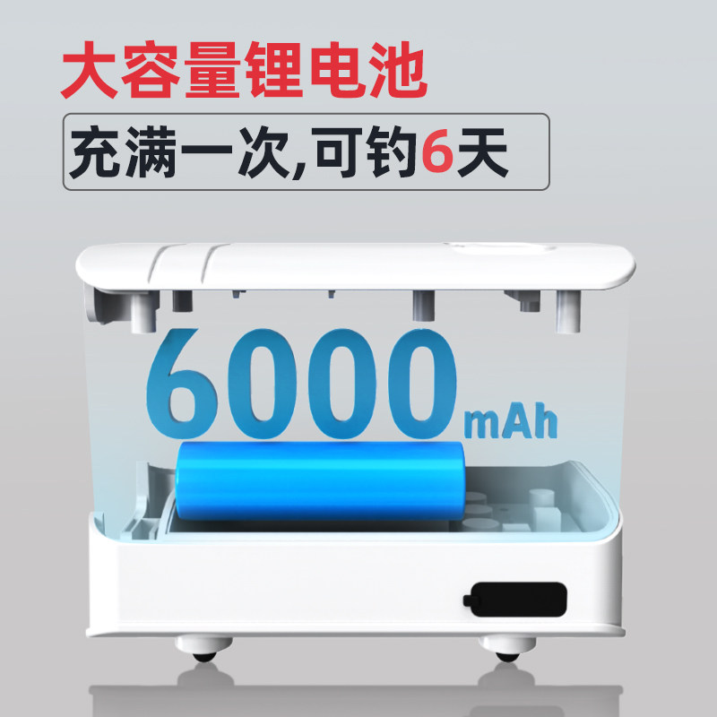 老渔匠增氧泵钓鱼专用充电鱼缸氧气泵户外可携式小型打氧增氧机家