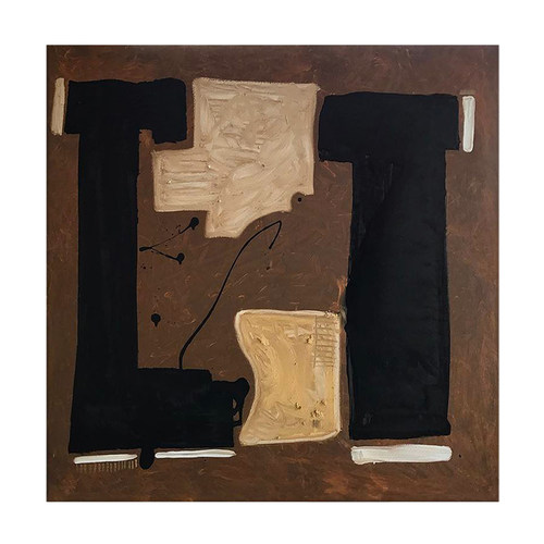 YASAN 抽象油画手绘客厅大幅挂画侘寂风艺术画高端wabisabi手工画