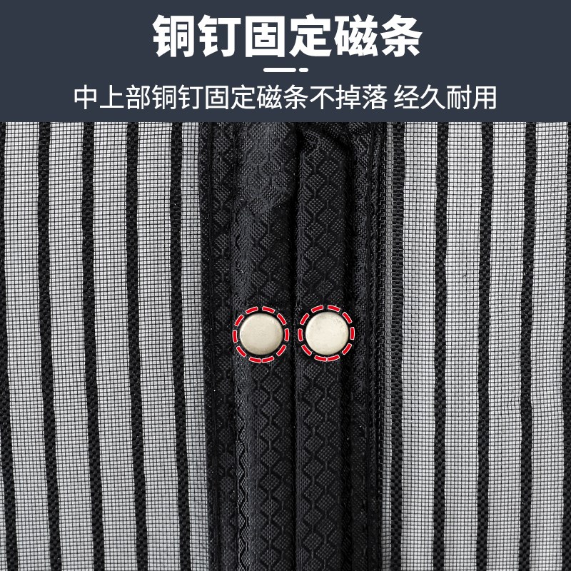 别墅大门防蚊门帘2025新款高档农村门口防晒磁性家用金刚网帘子F