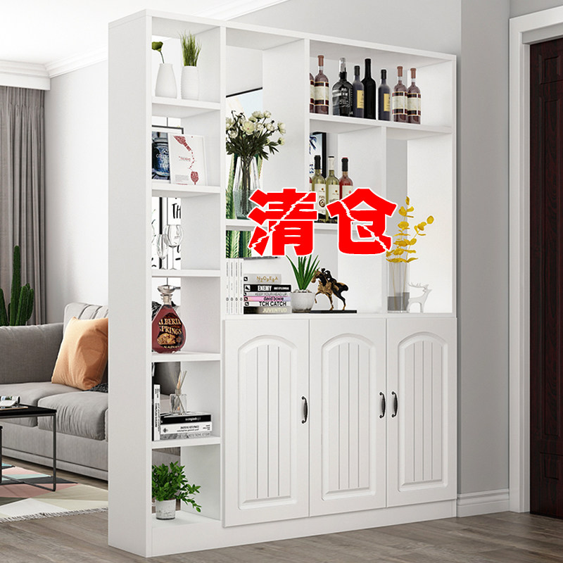 玄关柜入户正对门家用客厅屏风隔断柜新款欧式酒柜储物柜进门鞋柜
