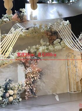 婚庆吊顶纸雕创意挂件七线谱飘带婚礼舞台美陈吊顶橱窗装饰布置