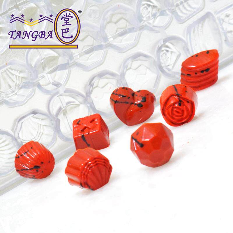 tangba堂巴 32连七款式巧克力模具 QL-1356 手工巧克力糖果PC硬模