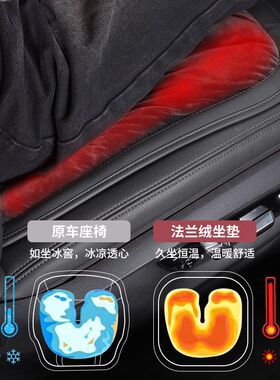 适用宝马3系325li/5系7系X1/X2/X3/X5X7汽车坐垫冬季毛绒前后排垫