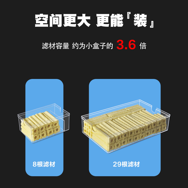 铝合金大型鱼缸滴流盒过滤器抽屉式大盒过滤盒上置亚克力过滤器