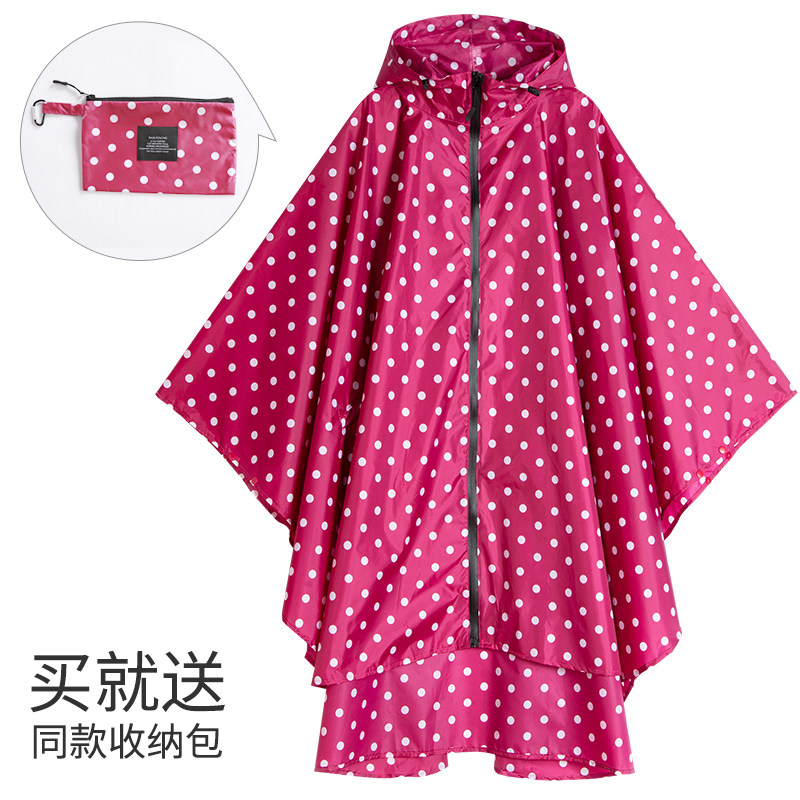 时尚成人女斗篷雨衣大码薄骑车徒步玩水洗车防水防风衣雨披日韩风