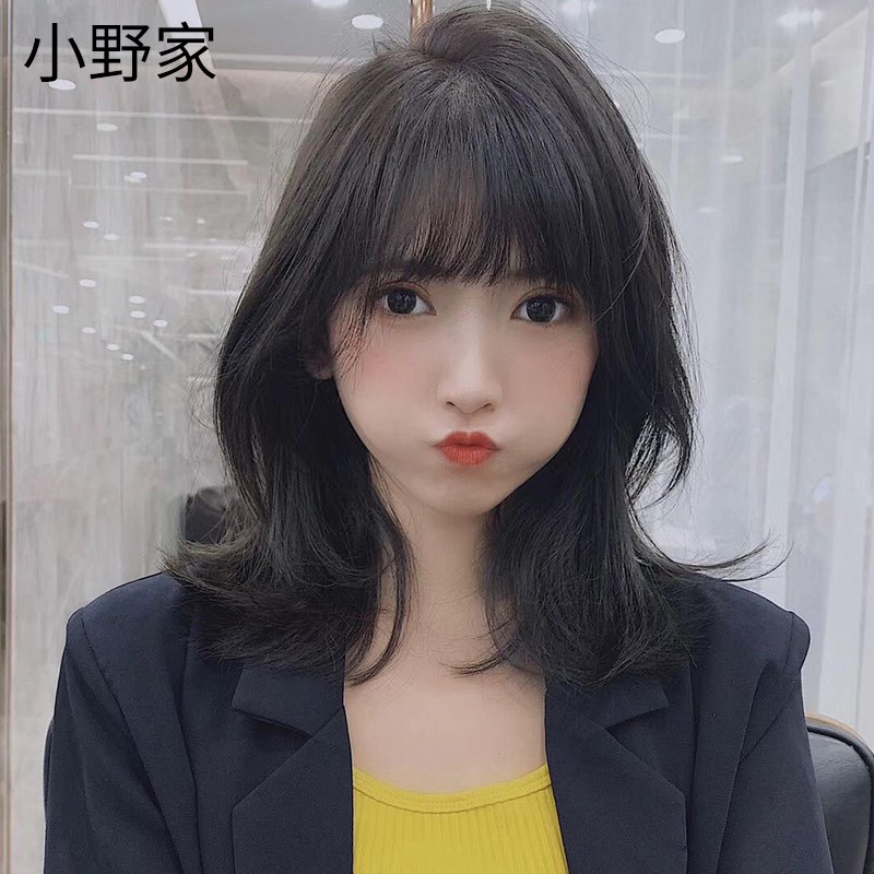 假发片女一片式3D刘海双递针头顶补发片遮白发增发量真发轻薄自然