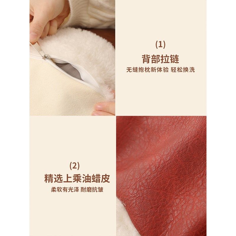 皮质坐墩美式榻榻米坐垫油蜡皮沙发客厅地毯飘窗懒人沙发阳台蒲团