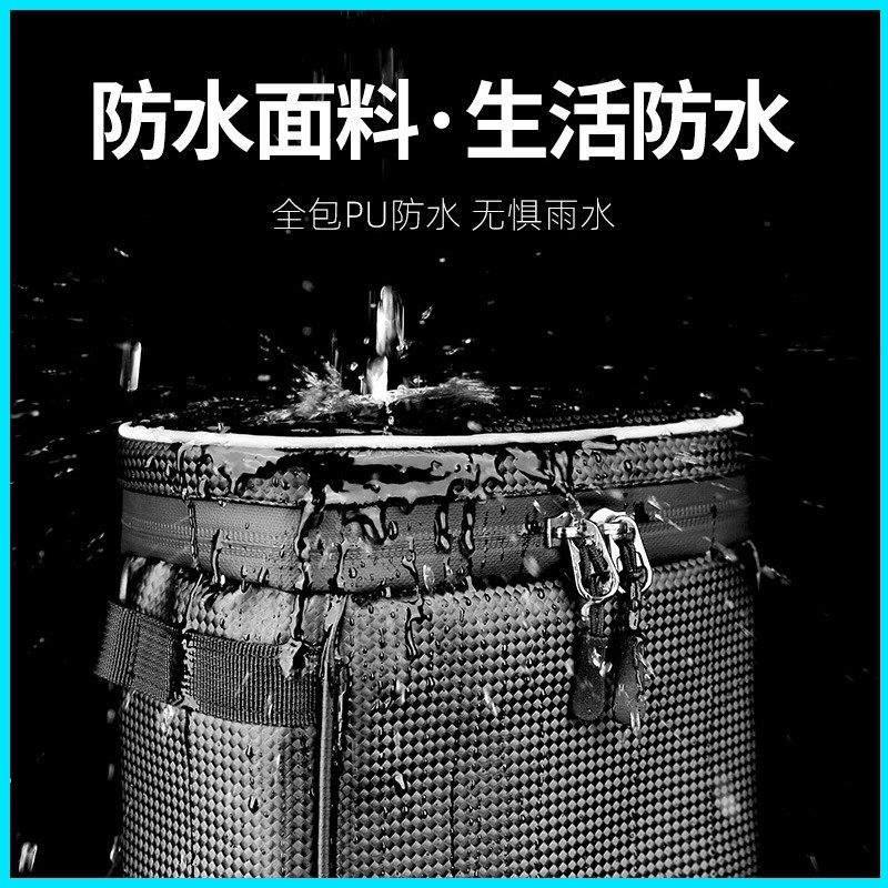防水后座收纳包适用于电动车挂物袋 自行车后货架驮包 黑色升级收