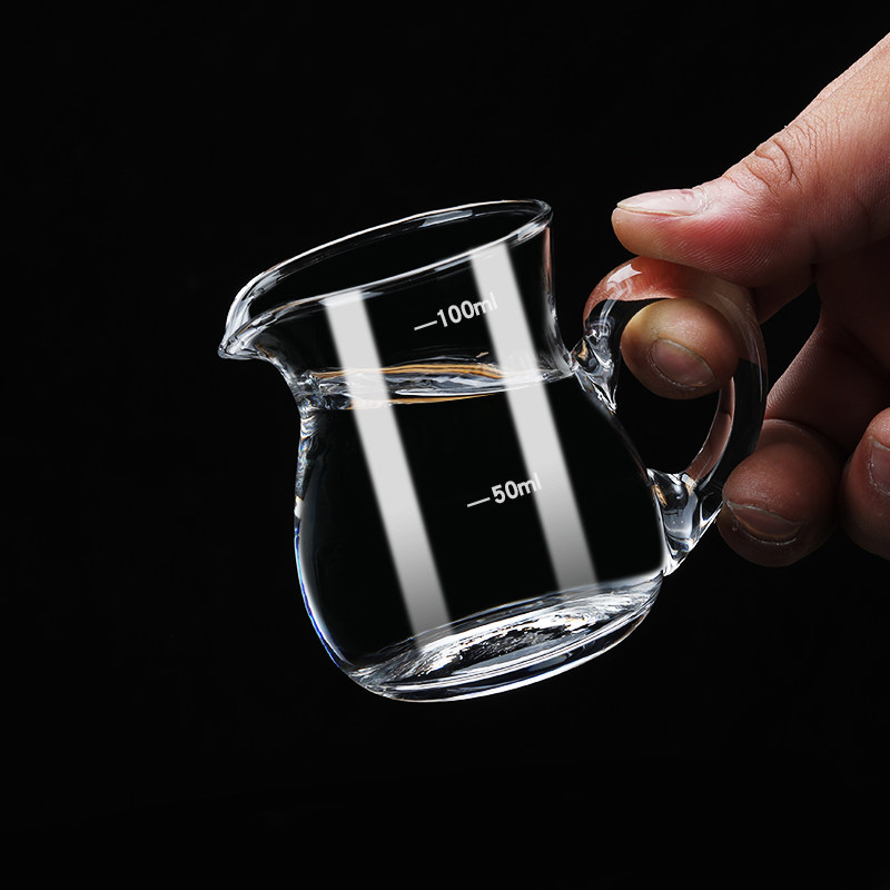 中式玻璃白酒杯套装高脚小酒杯2两分酒壶厚底酒杯一口杯餐厅小杯
