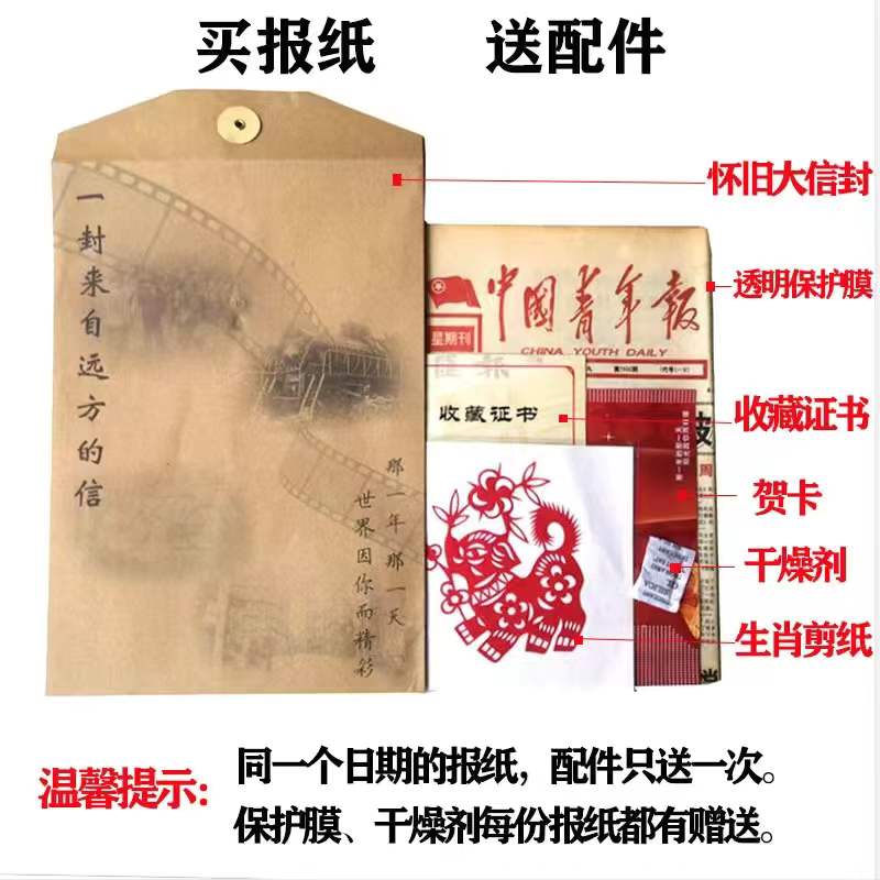 1975年 1976年 1977年 1978年 1979年代生日报纸出生当天老旧日报图片