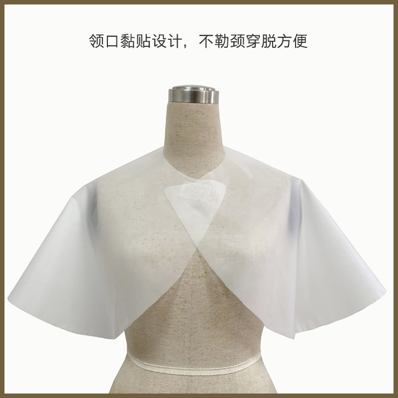 理发店专用塑料防水加厚发廊剪理发围布一次性烫染发披肩围脖焗油
