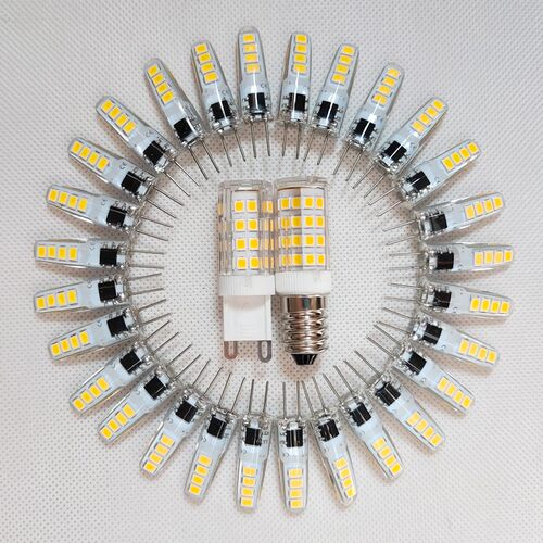 g4灯珠led插脚低压12v插泡220v超亮g9镜前灯节能E14玉米小灯泡