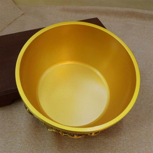 黄铜聚泰聚宝盆摆件家居招财纳福摆件大号全铜盆店铺财位开业礼品