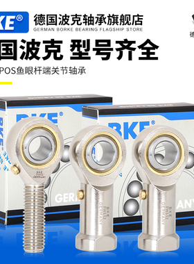 德国波克BKE鱼眼杆端关节轴承SA3 4 5 6 8 10 12 14外螺纹接头POS