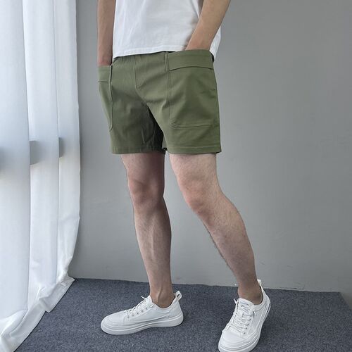 工装短裤男三分裤 梭织棉质时尚大口袋青年3分裤不过膝盖三分裤衩