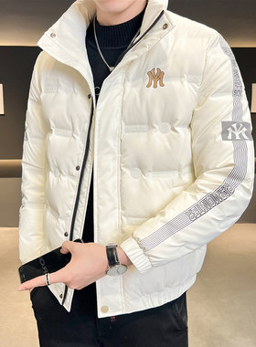 羽绒服男2023新款潮牌轻薄加厚男装短款保暖潮流帅气青年冬季外套