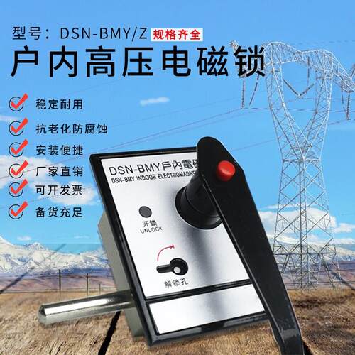 户内高压电磁锁DSN-BMZ/Y-AMY/Z-IY/Z反向电磁锁高压安全开关柜门