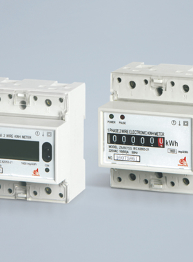 指明集团 ZMM75S 4P 导轨式单相电能表120V/230V 5+1计数器显示