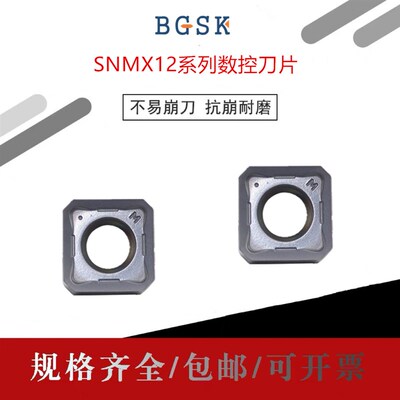 SNMX1205AN通用特固克双面瓦尔特面铣刀片金鹭SNMU1206 45度面铣