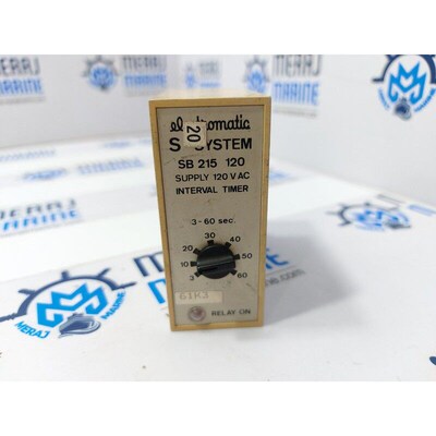 Timer Intervallo Electromatic SB 215 3-60Sec 120Vac