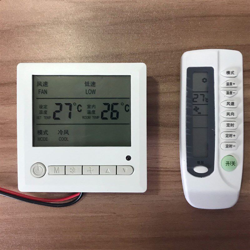 风机盘管三速开关水系统中央空调轻按键温控器控制面板水机手操器