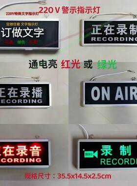 正在录制中指示灯录播中录音中直播onair警示工作中状态提示灯牌