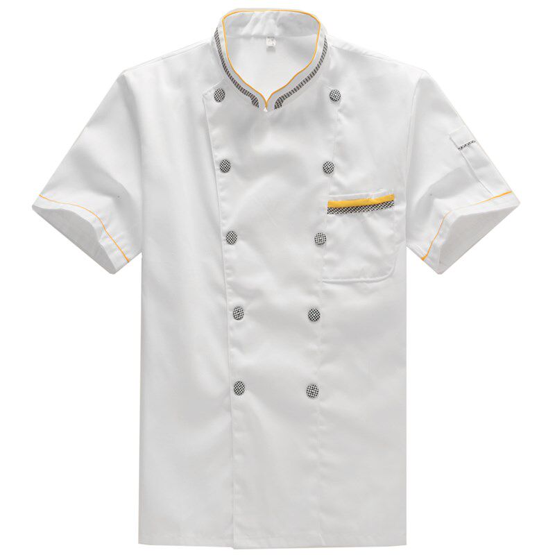 夏季厨师工作服男短袖长袖饭店食工装制服