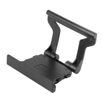Durable Use Black Plastic TV Clip Clamp Mount Mounting Stand