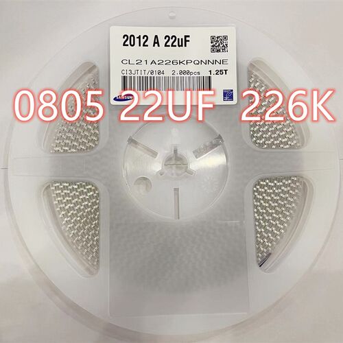 贴片陶瓷电容0805 22UF 226K 6.3V 10V 16V 25V 35V 50V 10% 包邮