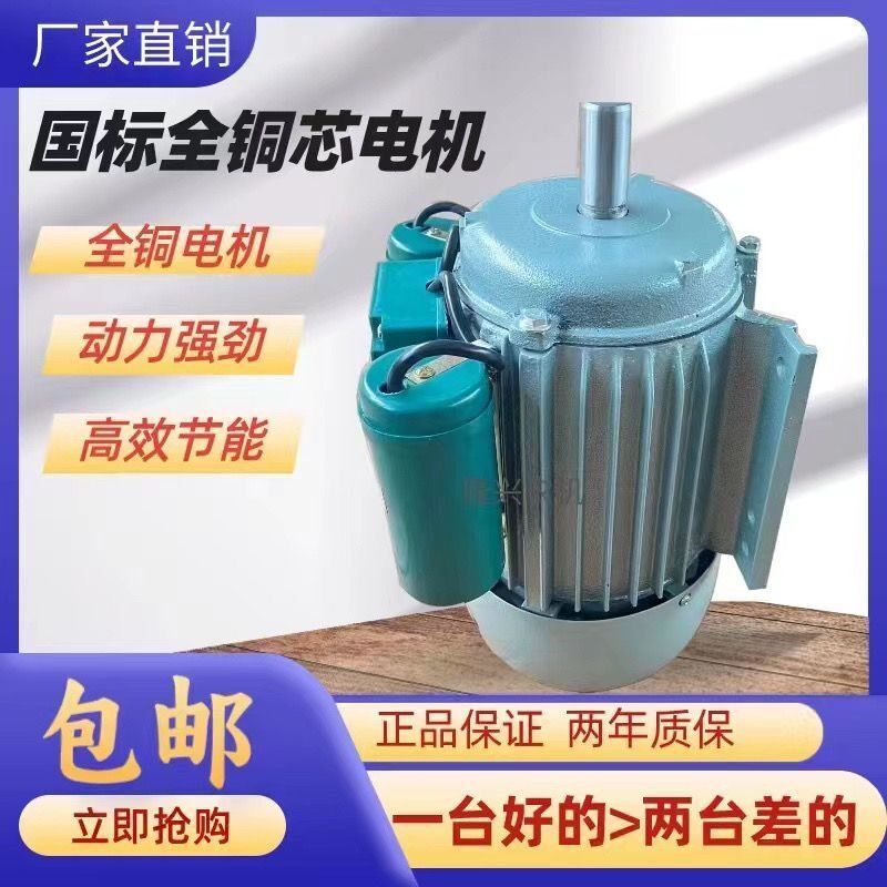 小型二相农用大功率国标马达家用全铜芯220V380V异步电机