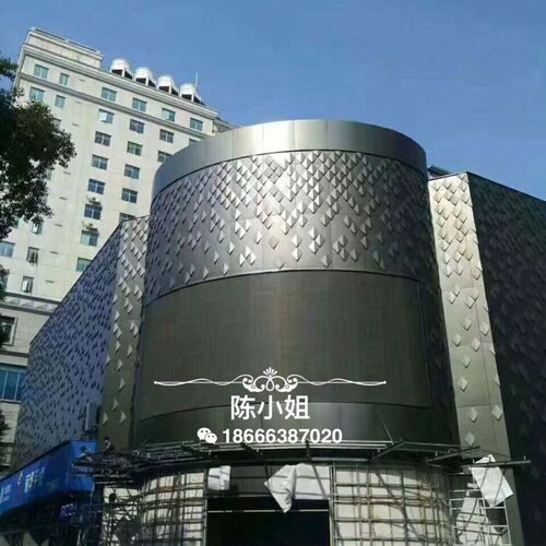 厂家直销通辽外墙铝合金单板户外黑色氟碳漆2.0mm造型设计金属板