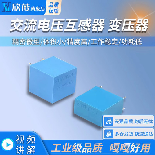 交流电压互感器变压器 ZHTPT107 2mA/2mA精密微型  ZHTPT101B