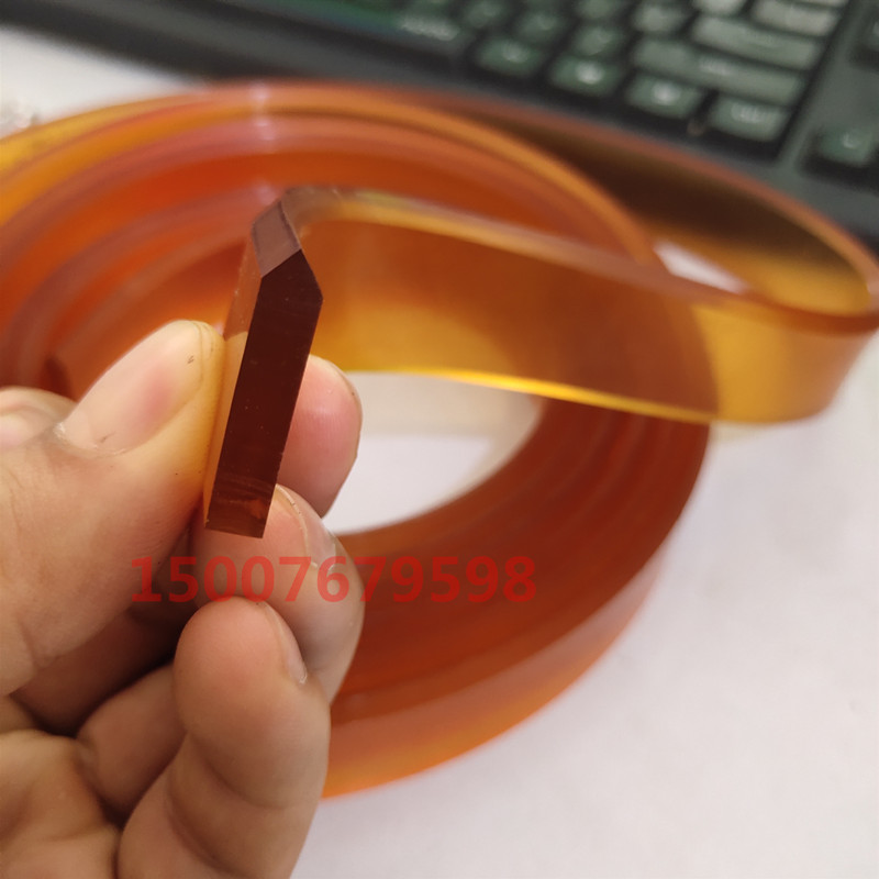 刮胶 曲面丝印机橡胶条  印刷配件 2F5*5MM 尖口平口丝印机刮条图片
