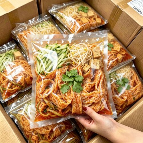 【4袋装】鲜牛筋面免煮开袋即食红油麻酱牛筋面速食宿舍夜宵凉面