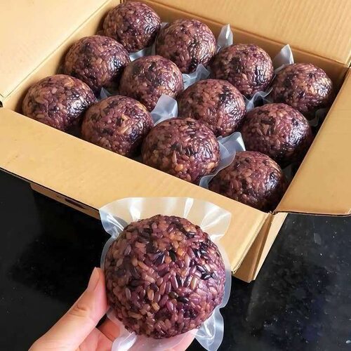 【整20个】七色糙米饭团低脂粗粮免煮杂粮代餐健身开袋即食主食早