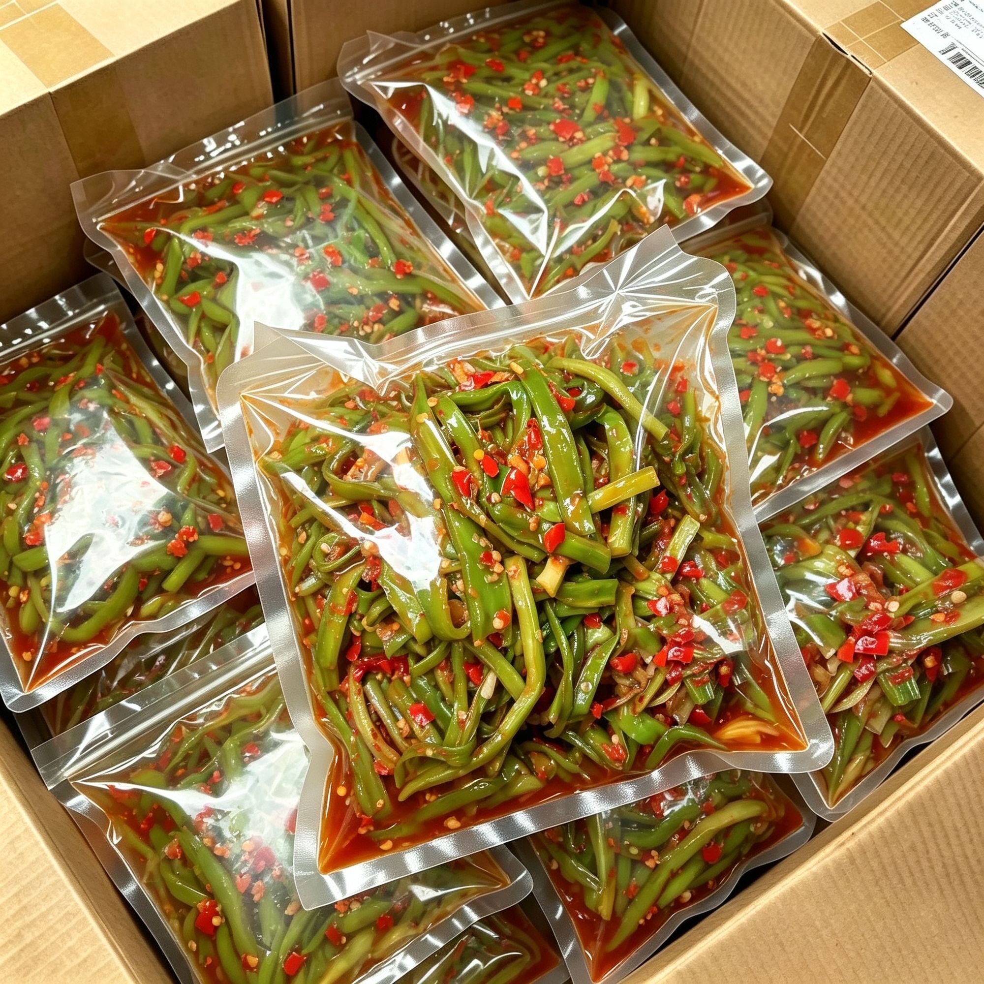 甩卖2大袋】正宗剁椒贡菜脆爽即食袋装下饭菜开胃苔菜咸菜贡菜干