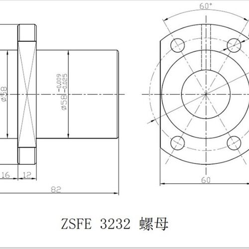 大导程滚珠丝杆SFE金属螺母1616 2020 2525 3232 4040 5050
