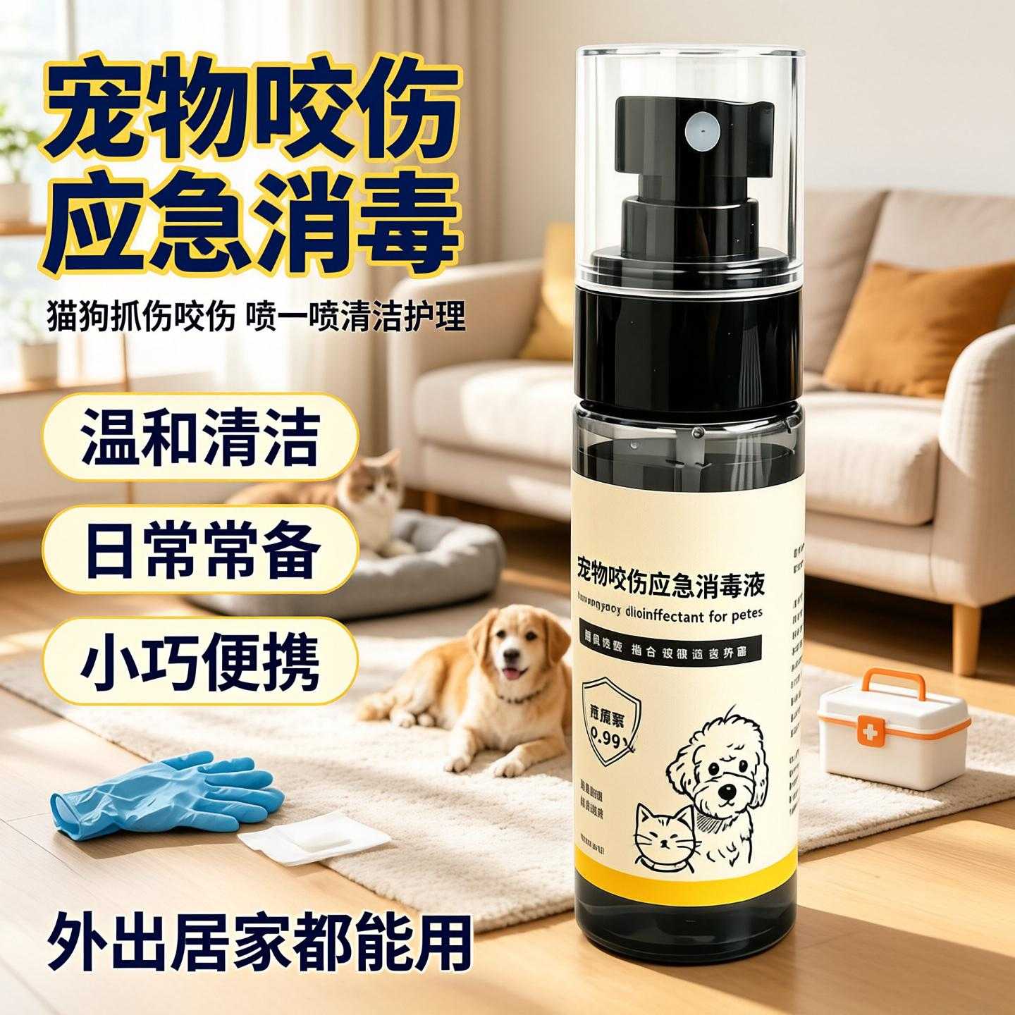 外出遛宠专用宠物消毒喷雾｜猫咪