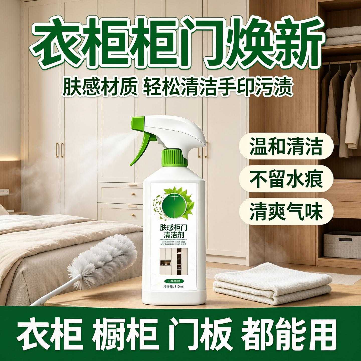 肤感橱柜门板专用清洁剂强力去不