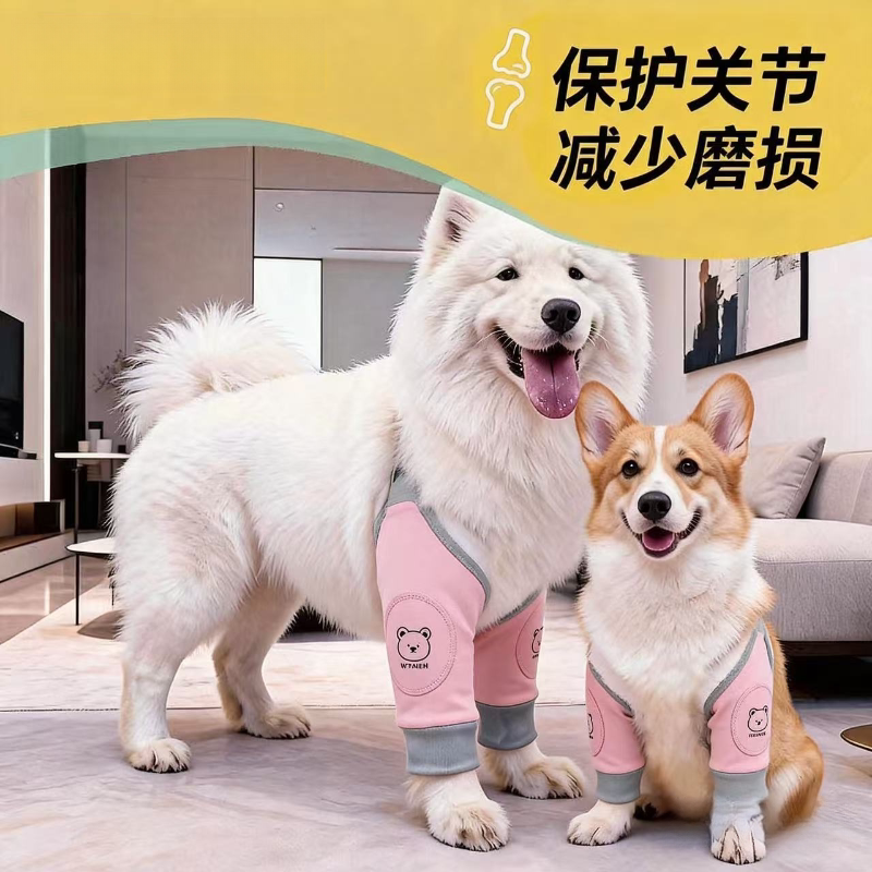 狗狗护肘护膝衣加大加厚前腿关节保护套宠物边牧金毛中大型犬衣服