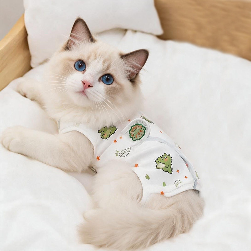 猫咪绝育服母猫手术服衣服透气戒奶服公猫防舔术后宠物猫猫断奶服