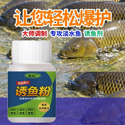 鱼味王厂家直销诱鱼粉钓鲫鲤鲢青