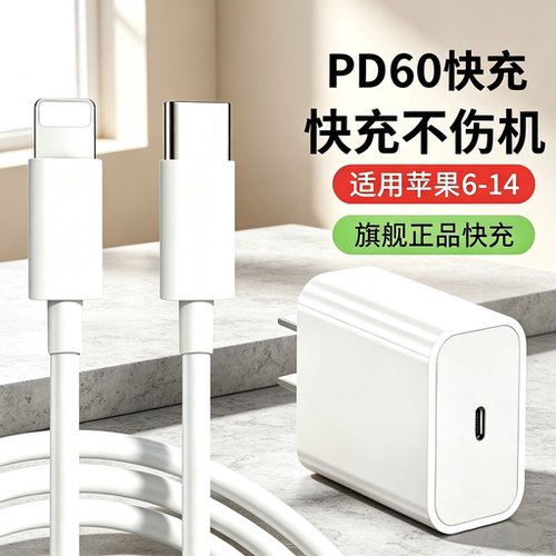 简纽PD60苹果快充充电器套装