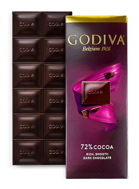 GODIVA歌帝梵黑巧克力排块纯可可