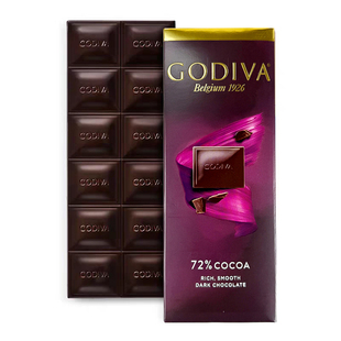 GODIVA歌帝梵黑巧克力心形夹心黑巧克力纯可可脂送礼零食盒装排块