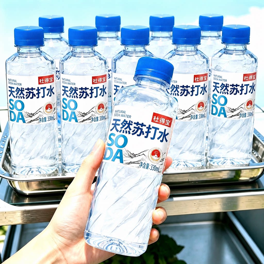 天然苏打水整箱24瓶*330ml弱碱性无糖0脂0卡矿物质天然饮用苏打水