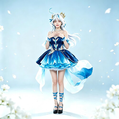 原元神铃兰舞裙芙宁娜cos服