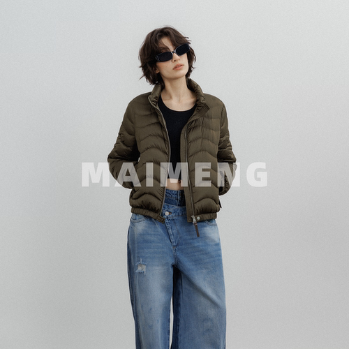 迈萌短款排骨鹅绒服女保暖