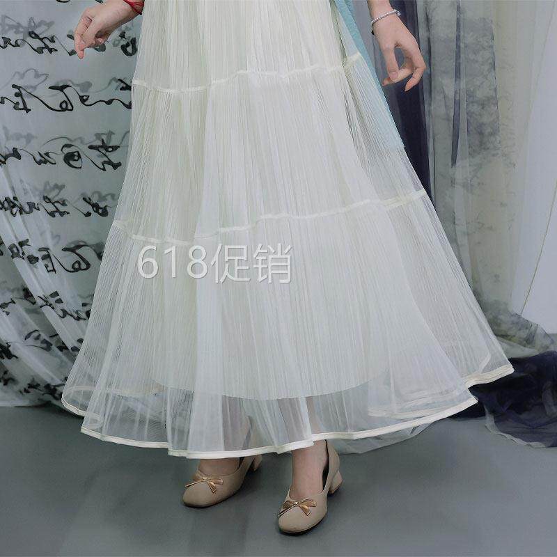 俏娘鱼简约百搭新中式旗袍裙子女2026春夏新款内搭半身裙白色国风