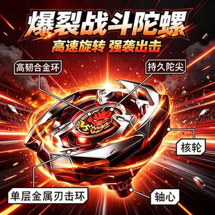 新款跨境热卖BX-CX-UX爆旋新品升级防御型战斗合金陀螺玩具